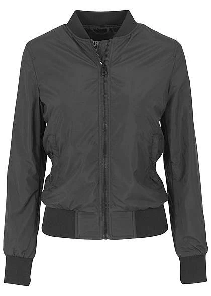Urban Classics Damen Jacke Ladies Light Bomber Jacket Schwarz 5 Urban Classics Damen Jacke Ladies Light Bomber Jacket Schwarz – Bild 3