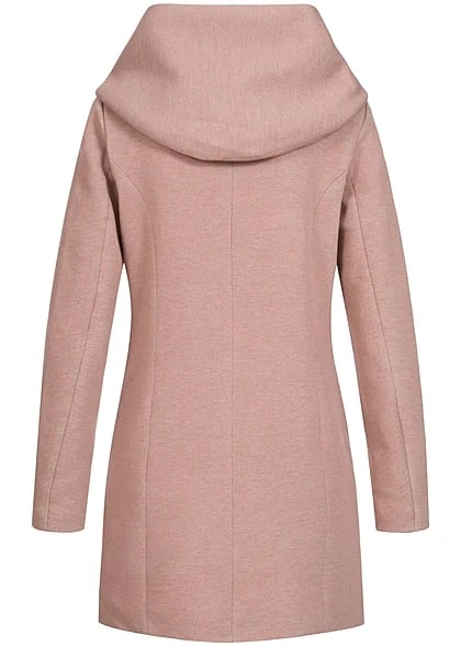 ONLY Damen NOOS Coatigan Mit 2-Pockets Und Kapuze Mocha Mouss Rosa 6 ONLY Damen NOOS Coatigan Mit 2-Pockets Und Kapuze Mocha Mouss Rosa – Bild 4