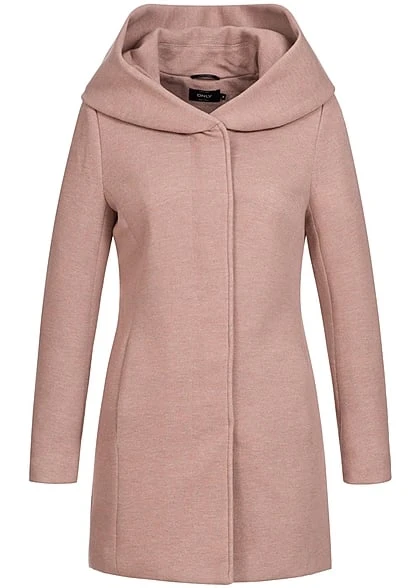 ONLY Damen NOOS Coatigan Mit 2-Pockets Und Kapuze Mocha Mouss Rosa 7 ONLY Damen NOOS Coatigan Mit 2-Pockets Und Kapuze Mocha Mouss Rosa – Bild 5