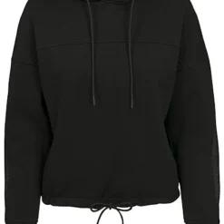 Urban Classics Damen Hoodie Mit Mesh-Detail Seitl. Schwarz -Vero Moda Verkaufsgeschäft 19010024 2