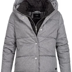 ONLY Damen 2in1 Quilted Jacket 2-Pockets Hell Grau Melange