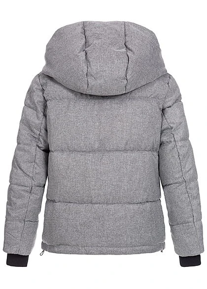 ONLY Damen 2in1 Quilted Jacket 2-Pockets Hell Grau Melange 6 ONLY Damen 2in1 Quilted Jacket 2-Pockets Hell Grau Melange – Bild 4