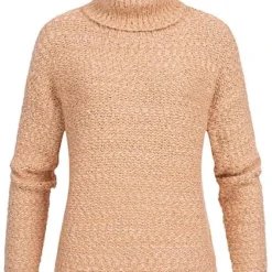 Hailys Damen Rollkragen Pullover Strick Pumkin Rose