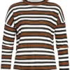 Zabaione Damen High-Neck Oversized Longsleeve Streifen Muster Adobe Braun 2 Zabaione Damen High-Neck Oversized Longsleeve Streifen Muster Adobe Braun -Vero Moda Verkaufsgeschäft 19104702