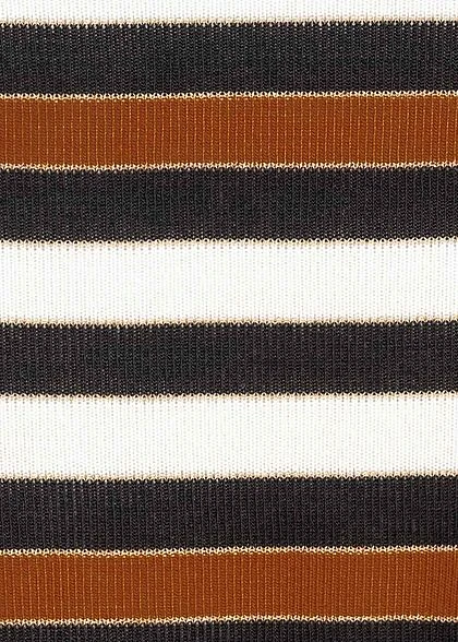 Zabaione Damen High-Neck Oversized Longsleeve Streifen Muster Adobe Braun 5 Zabaione Damen High-Neck Oversized Longsleeve Streifen Muster Adobe Braun – Bild 3