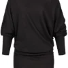 Cloud5ive Damen Shirt One-Shoulder Fledermausarm Schwarz -Vero Moda Verkaufsgeschäft 19126057