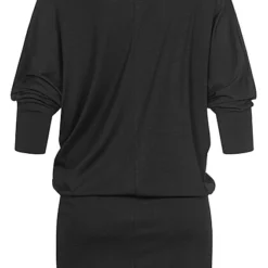 Cloud5ive Damen Shirt One-Shoulder Fledermausarm Schwarz -Vero Moda Verkaufsgeschäft 19126057 2