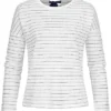 ONLY Damen Longsleeve Streifen Muster Schleife Rückseite Cloud Dancer Weiss Blau 2 ONLY Damen Longsleeve Streifen Muster Schleife Rückseite Cloud Dancer Weiss Blau -Vero Moda Verkaufsgeschäft 20010075