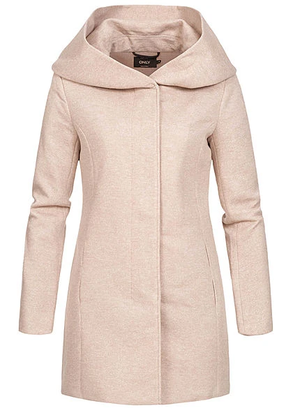 ONLY Damen NOOS Light Coatigan 2-Pockets Kapuze Etherea Beige 4 ONLY Damen NOOS Light Coatigan 2-Pockets Kapuze Etherea Beige – Bild 2