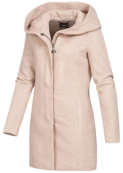 ONLY Damen NOOS Light Coatigan 2-Pockets Kapuze Etherea Beige 5 ONLY Damen NOOS Light Coatigan 2-Pockets Kapuze Etherea Beige – Bild 3