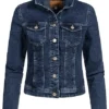 ONLY Damen Jeans Jacke 4-Pockets Knopfleiste Medium Dunkel Blau -Vero Moda Verkaufsgeschäft 20031401