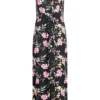 Vero Moda Damen V-Neck Maxi Kleid Schlitz Seitlich Tropical Print Schwarz Mc 2 Vero Moda Damen V-Neck Maxi Kleid Schlitz Seitlich Tropical Print Schwarz Mc -Vero Moda Verkaufsgeschäft 20052470