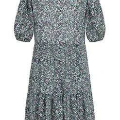 Hailys Damen 1/2-Arm V-Neck Puffer Kleid Blumen Muster Schwarz Multicolor 7 Hailys Damen 1/2-Arm V-Neck Puffer Kleid Blumen Muster Schwarz Multicolor -Vero Moda Verkaufsgeschäft 20062840 2