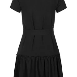 Fresh Lemons Damen V-Neck Mini Puffer Kleid Bindegürtel Inkl. Schwarz 7 Fresh Lemons Damen V-Neck Mini Puffer Kleid Bindegürtel Inkl. Schwarz -Vero Moda Verkaufsgeschäft 20065217 2