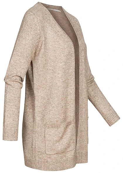 ONLY Damen NOOS Cardigan 2-Pockets Offener Schnitt Beige 3 ONLY Damen NOOS Cardigan 2-Pockets Offener Schnitt Beige – Bild 2