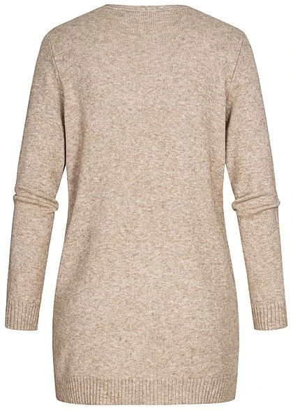ONLY Damen NOOS Cardigan 2-Pockets Offener Schnitt Beige 4 ONLY Damen NOOS Cardigan 2-Pockets Offener Schnitt Beige – Bild 3