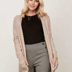 ONLY Damen NOOS Cardigan 2-Pockets Offener Schnitt Beige 8 ONLY Damen NOOS Cardigan 2-Pockets Offener Schnitt Beige -Vero Moda Verkaufsgeschäft 20083894 3