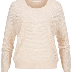 ONLY Damen Grobstrick Pullover Pumice Stone Beige