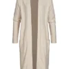 Tom Tailor Damen Longform Cardigan 2-Pockets Offener Schnitt Desert Sand Melange -Vero Moda Verkaufsgeschäft 20084088
