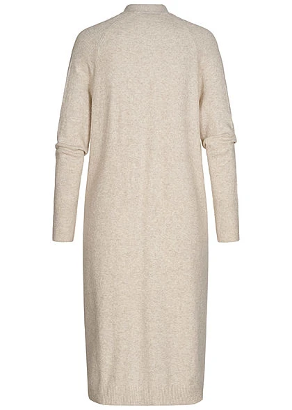 Tom Tailor Damen Longform Cardigan 2-Pockets Offener Schnitt Desert Sand Melange 5 Tom Tailor Damen Longform Cardigan 2-Pockets Offener Schnitt Desert Sand Melange – Bild 3