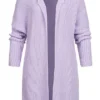 Styleboom Fashion Damen Strickcardigan Offener Schnitt Lila 1 Styleboom Fashion Damen Strickcardigan Offener Schnitt Lila -Vero Moda Verkaufsgeschäft 20086311
