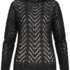 Styleboom Fashion Damen Grobstrickpullover U-Boot Ausschnitt Schwarz 2 Styleboom Fashion Damen Grobstrickpullover U-Boot Ausschnitt Schwarz -Vero Moda Verkaufsgeschäft 20086325