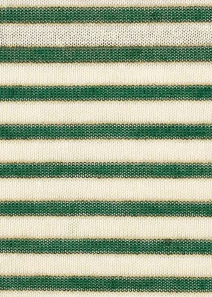 ONLY Damen Longsleeve Pullover Lurex Streifen Muster Glitzer Smoke Pine Grün 5 ONLY Damen Longsleeve Pullover Lurex Streifen Muster Glitzer Smoke Pine Grün – Bild 3