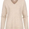 Tom Tailor Damen Nice Cosy V-Neck Strickpullover Lockerer Schnitt Cozy Beige Melange 2 Tom Tailor Damen Nice Cosy V-Neck Strickpullover Lockerer Schnitt Cozy Beige Melange -Vero Moda Verkaufsgeschäft 20094446