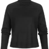 Hailys Damen High-Neck Pullover Longsleeve Schwarz