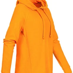 Tom Tailor Damen Ribbed Hoodie Nice Cosy Kapuze Tunnelzug Orange Gelb -Vero Moda Verkaufsgeschäft 20104832 2