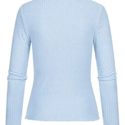 ONLY Damen NOOS Ribbed Frill Longsleeve Pullover Hell Blau 5 ONLY Damen NOOS Ribbed Frill Longsleeve Pullover Hell Blau -Vero Moda Verkaufsgeschäft 20104989 1
