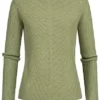 Tom Tailor Damen Viskose Strickpullover Sweater Vokuhila Calm Grün Melange 1 Tom Tailor Damen Viskose Strickpullover Sweater Vokuhila Calm Grün Melange -Vero Moda Verkaufsgeschäft 20110320
