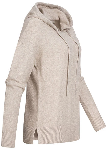 Tom Tailor Damen Lurex Hoodie Kapuze Glitzerdetails Am Saum Rippbündchen Warm Beige Mel 4 Tom Tailor Damen Lurex Hoodie Kapuze Glitzerdetails Am Saum Rippbündchen Warm Beige Mel – Bild 2