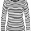Tom Tailor Damen Ribbed Sweater Pullover Streifen Muster Schwarz Weiss 1 Tom Tailor Damen Ribbed Sweater Pullover Streifen Muster Schwarz Weiss -Vero Moda Verkaufsgeschäft 20120490