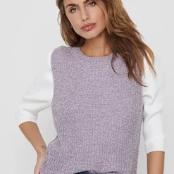 JACQUELINE DE YONG JDY By ONLY Damen Strick Pullunder Pastel Lila -Vero Moda Verkaufsgeschäft 20120519 3