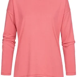 ONLY Damen Modal Tencell Longsleeve Vokuhila Baroque Rose