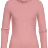 Tom Tailor Damen Rollkragen Strukturpullover Longsleeve Cozy Rosa -Vero Moda Verkaufsgeschäft 20120536