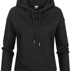 Urban Classics Damen Basic Hoodie Mit Kapuze Schwarz