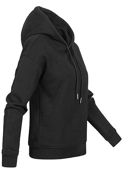Urban Classics Damen Basic Hoodie Mit Kapuze Schwarz 4 Urban Classics Damen Basic Hoodie Mit Kapuze Schwarz – Bild 2