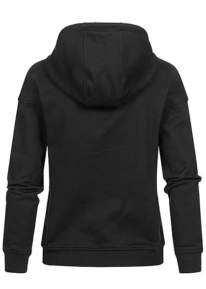 Urban Classics Damen Basic Hoodie Mit Kapuze Schwarz 5 Urban Classics Damen Basic Hoodie Mit Kapuze Schwarz – Bild 3
