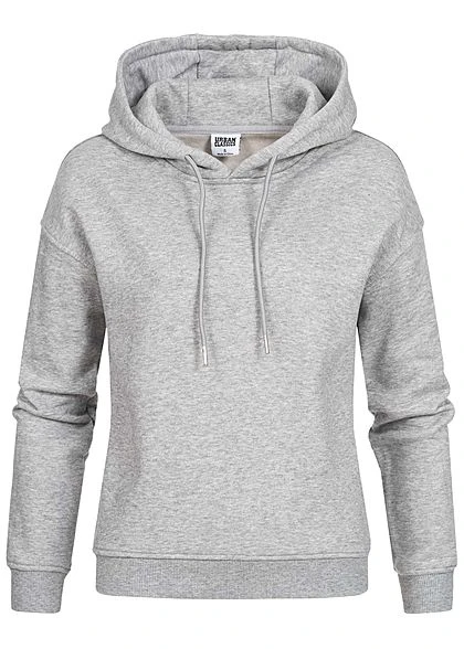 Urban Classics Damen Basic Hoodie Mit Kapuze Medium Grau 3 Urban Classics Damen Basic Hoodie Mit Kapuze Medium Grau