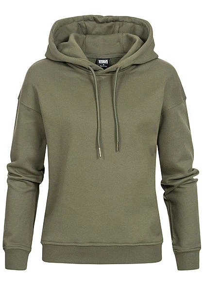 Urban Classics Damen Basic Hoodie Mit Kapuze Oliv Grün 3 Urban Classics Damen Basic Hoodie Mit Kapuze Oliv Grün
