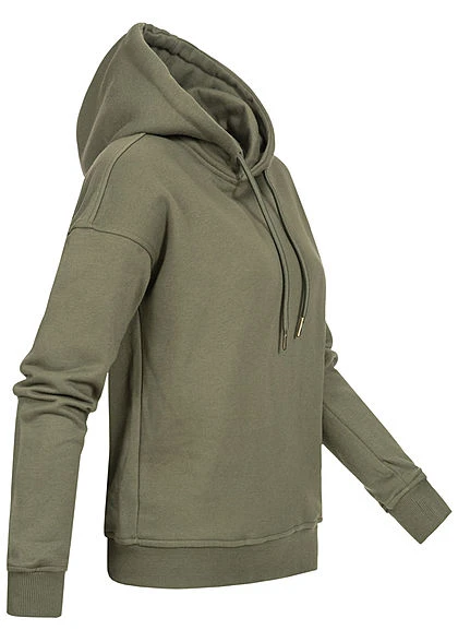 Urban Classics Damen Basic Hoodie Mit Kapuze Oliv Grün 4 Urban Classics Damen Basic Hoodie Mit Kapuze Oliv Grün – Bild 2