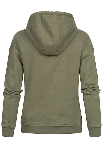 Urban Classics Damen Basic Hoodie Mit Kapuze Oliv Grün 5 Urban Classics Damen Basic Hoodie Mit Kapuze Oliv Grün – Bild 3