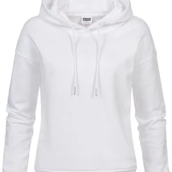 Urban Classics Damen Basic Hoodie Mit Kapuze Weiss