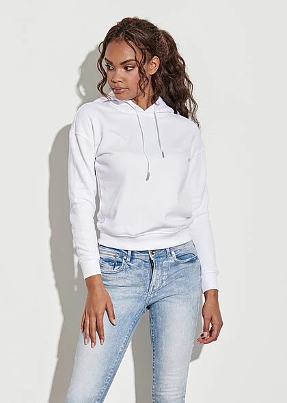 Urban Classics Damen Basic Hoodie Mit Kapuze Weiss 6 Urban Classics Damen Basic Hoodie Mit Kapuze Weiss – Bild 4