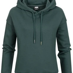 Urban Classics Damen Basic Hoodie Mit Kapuze Bottle Grün