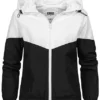 Urban Classics Damen Pull Over Jacke Windbreaker Arrow Print Weiss Schwarz -Vero Moda Verkaufsgeschäft 21010094