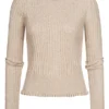 ONLY Damen Ribbed Frill Longsleeve Pumice Stone Beige 1 ONLY Damen Ribbed Frill Longsleeve Pumice Stone Beige -Vero Moda Verkaufsgeschäft 21010192