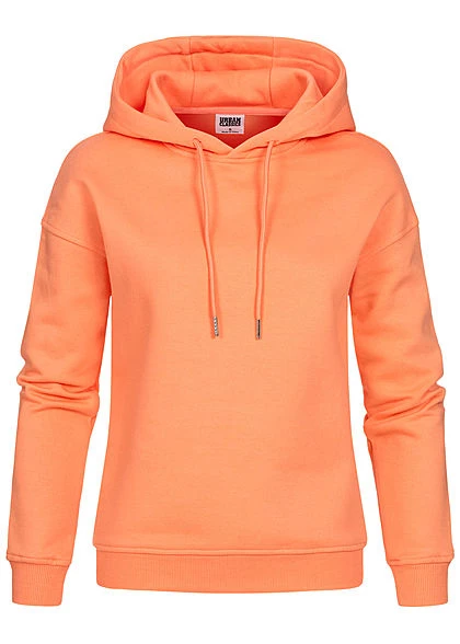 Urban Classics Damen Basic Hoodie Mit Kapuze Papaya Orange 4 Urban Classics Damen Basic Hoodie Mit Kapuze Papaya Orange – Bild 2